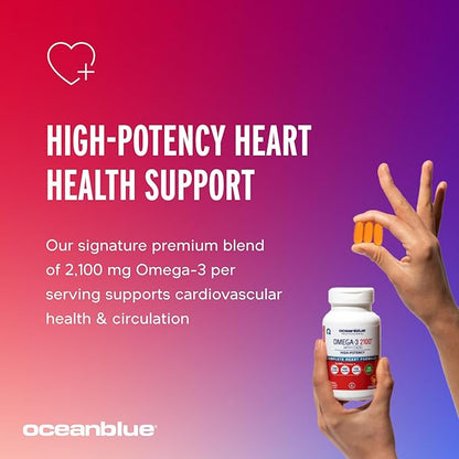 Oceanblue Professional Omega-3 2100 with CoQ10 90 ct 2 Pack CoQ10 – (60 Servings)