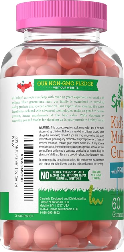 Carlyle Kids Multivitamin Gummies with Probiotics 60 Chewables