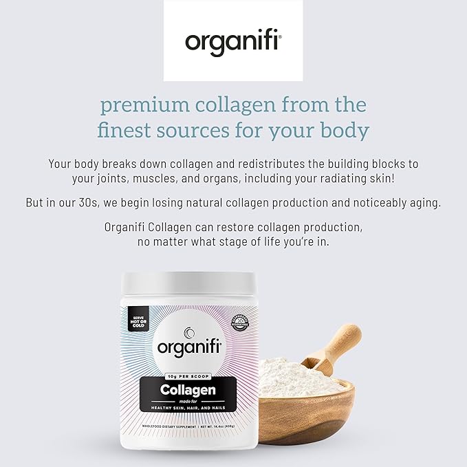 Organifi Unflavored Collagen Powder 40 Servings