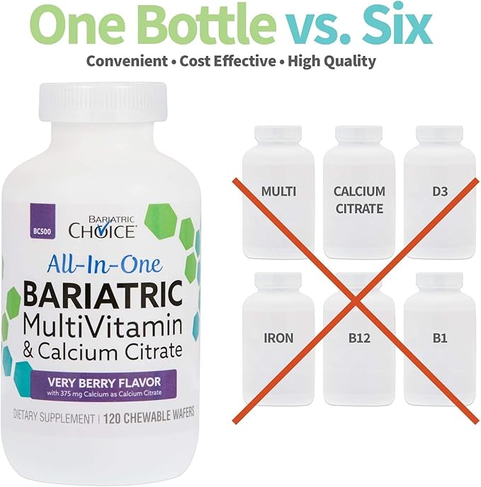 Bariatric Choice All-in-One Bariatric MultiVitamin 375 mg (120ct)