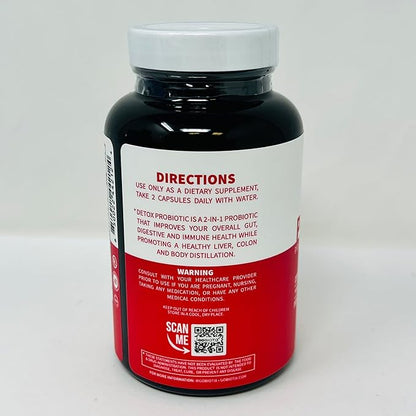 GOBIOTIX Probiotic Supplement with Digestive Enzymes 50 Billion 60 Capsules