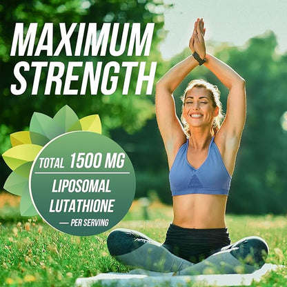 Liposomal Glutathione, Superior Absorption, Liquid Glutathione 4 fl.oz,1500 fl.oz,1500 mg