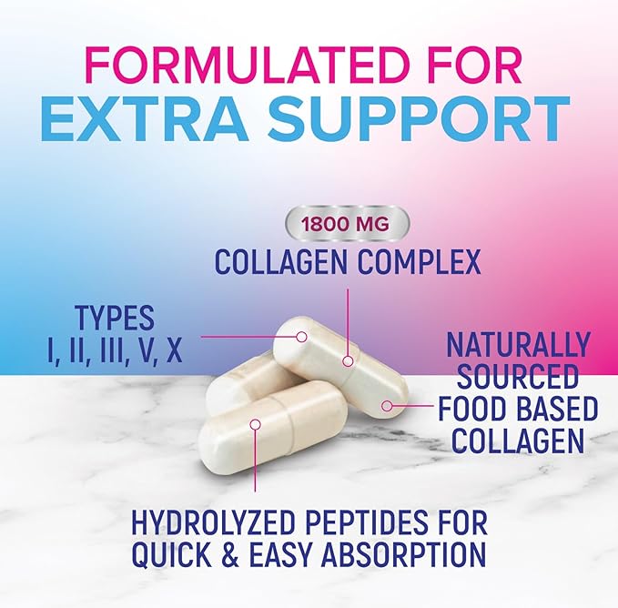 Collagen Peptides for Women & Men 240 Capsules