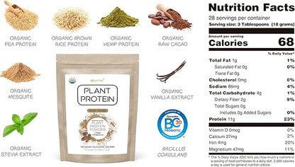 Plant Based Protein Powder with Probiotics