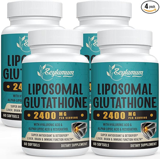 2400 MG Liposomal Glutathione Softgels, Max 240 Softgels