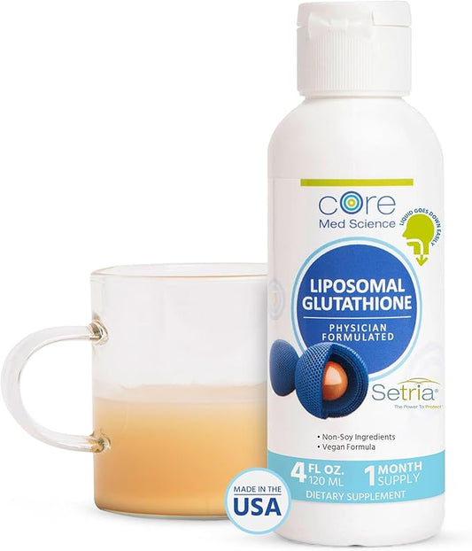 Core Med Science Liposomal Glutathione Liquid (500mg, 4 4 Fl
