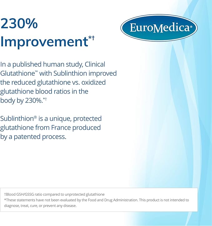 Euromedica Clinical Glutathione 60 Tablets 30 Servings