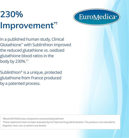 Euromedica Clinical Glutathione 60 Tablets 30 Servings