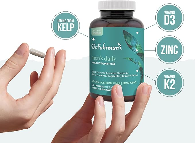 Dr. Fuhrman Daily Whole Food Multivitamin 120 Capsules, 50