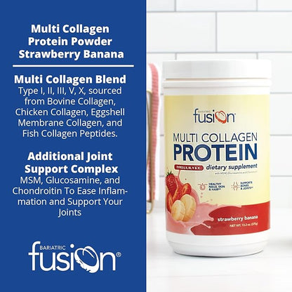 Bariatric Fusion Strawberry Banana Multi Collagen 30 Servings
