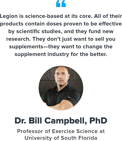 LEGION- All Natural Nitric Oxide Preworkout Drink to Boost Energy, Creatine Free, Naturally Sweetened, Beta Alanine, Citrulline, Alpha GPC (Cherry Limeade)