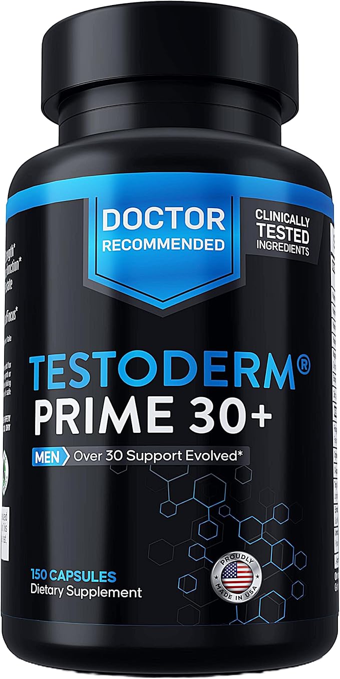 [Men Over 30, Power UP ]- Hair Thinning? Low Manhood Energy? Doctor endorsed, Comprehensive Support for Vitality, Manhood, Hair Support, Focus, All While combating Negative DHT Effects