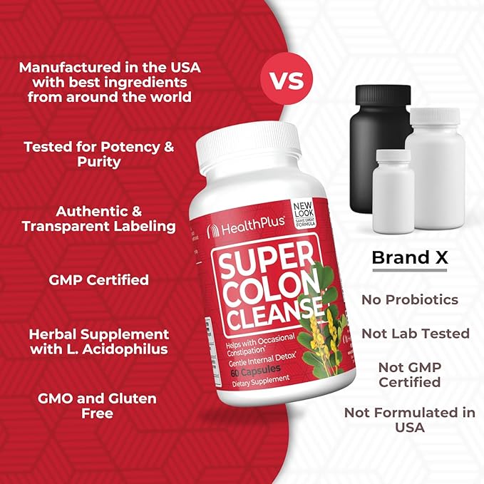 Health Plus Super Colon Cleanse 10 60 Capsules