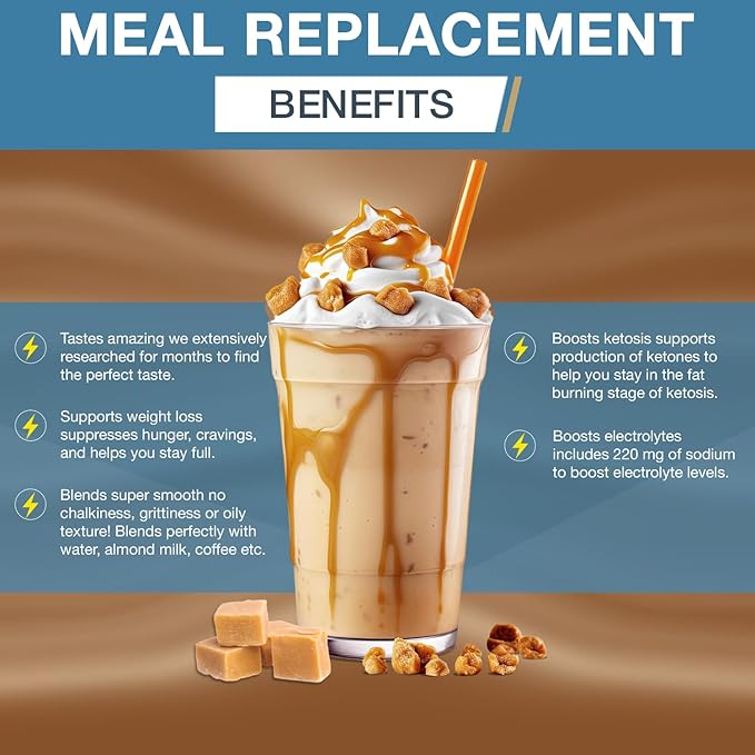 Meal Replacement Powder Gluten Free Contains 100% natural 742g- Salted