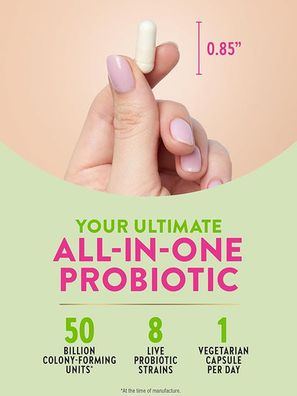 Raw Flora Probiotics for Women | 50 Billion CFU | 60 Capsules | with Cranberry & Prebiotic | Vegetarian & Gluten Free Vitamins | by Nature's Truth