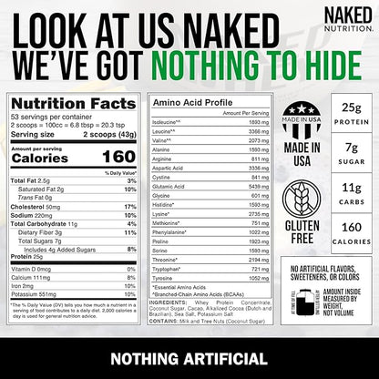 NAKED Whey Double Chocolate Grass Fed 53 Servings