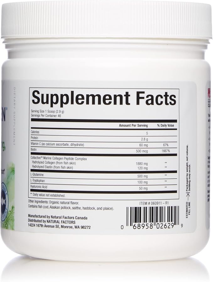 Natural Factors, Total Body Marine Collagen, 4.8 Oz