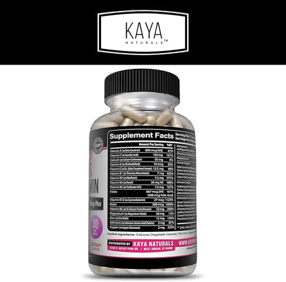 Kaya Naturals Women's Multivitamin, Overall Healthy 60 Count