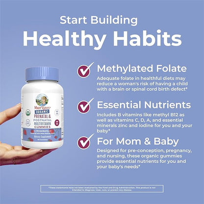 MaryRuth Organics Prenatal Vitamins for Women 800 mcg 30 Servings