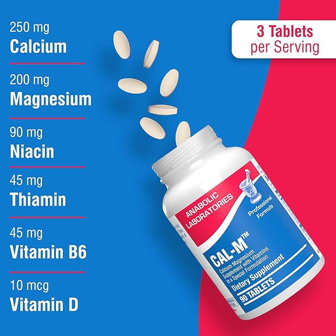 Magnesium and Calcium Supplement 90 Tablets B6 -