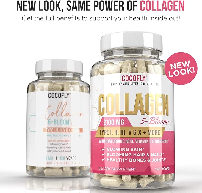 Premium Collagen Pills for Women 120 Capsules, 2100 mg