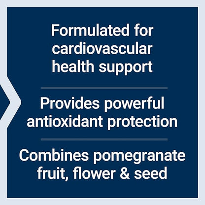 Life Extension Pomegranate Complete, Fruit Extract, Flower, Seed Oil Extract, Cardiovascular Health, antioxidant Support, superfood Supplement, Gluten Free, Non-GMO, 30 softgels