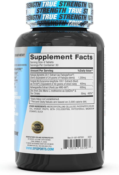 BPI Sports Best Test - Testosterone Booster for Men - Muscle Recovery, Testosterone Support Supplement, Natural Stamina, Energy Increase & Metabolism Support - 30 Servings