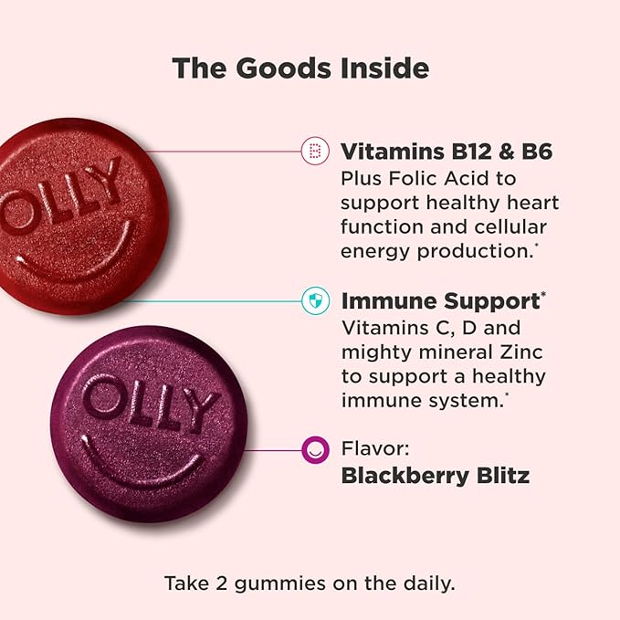 OLLY Men's Multivitamin Gummy, Immune Support, 60 Day 120 Count