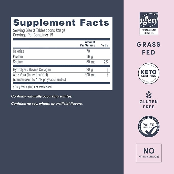 Neocell Super Collagen with Aloe; Collagen 1 and 3; Supports 10 g 30 Servings; 10.6 Oz,*