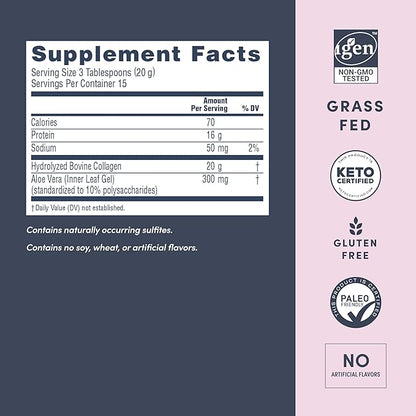 Neocell Super Collagen with Aloe; Collagen 1 and 3; Supports 10 g 30 Servings; 10.6 Oz,*