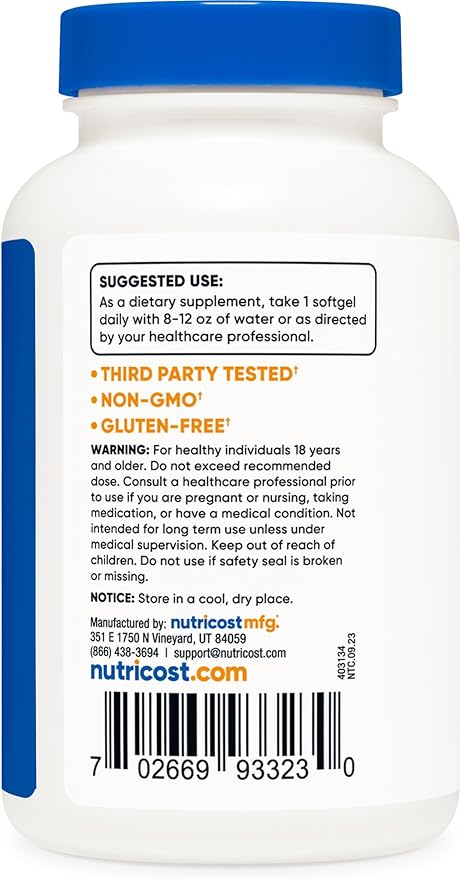 Nutricost Vitamin A 10,000 IU, 500 (3 Bottles)