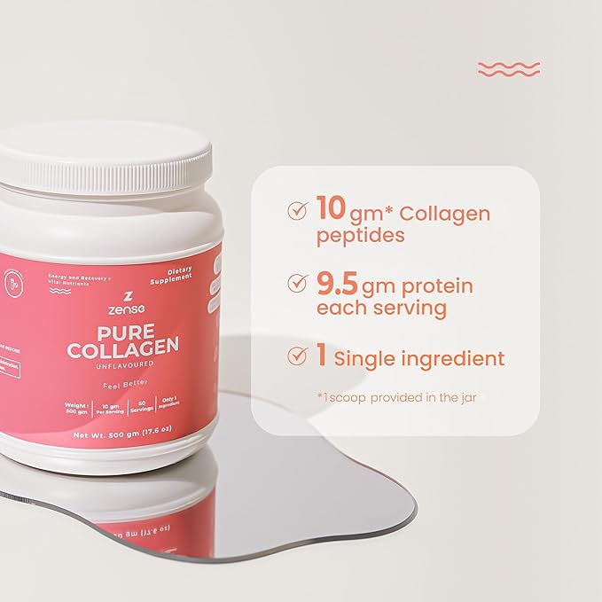 ZENSE Pure Type I&III Collagen Powder 100%- Hydrolyzed