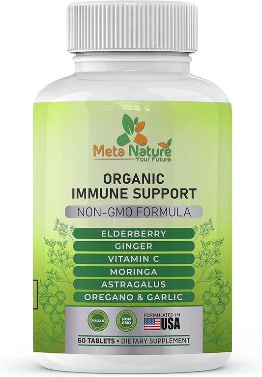 Meta Nature Organic Immune Support Supplament 60 Tablets