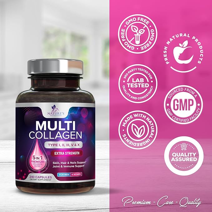 Collagen Peptides for Women & Men, 240 Capsules