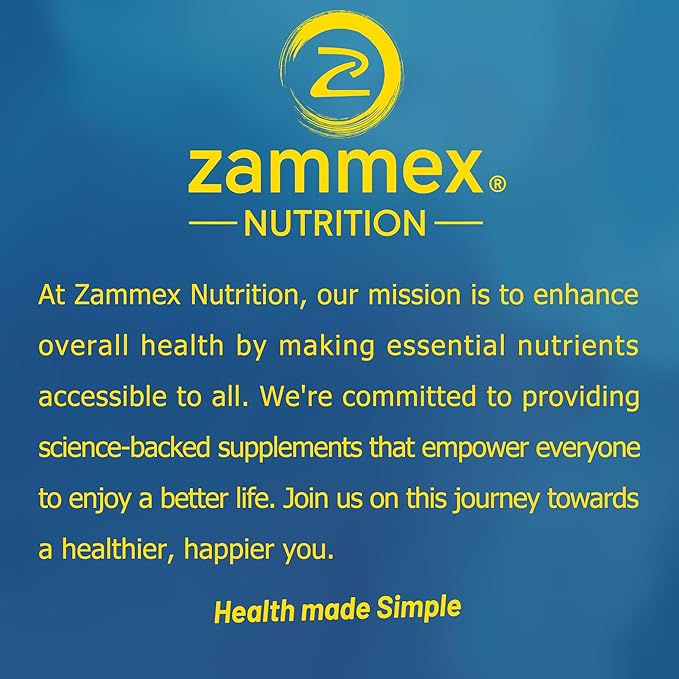 Zammex Premium Collagen Peptides Powder Unflavored,Hydrolyzed Friendly,60 Servings