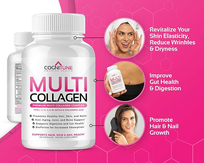 Multi Collagen Pills with Hyaluronic Acid -120- Collagen
