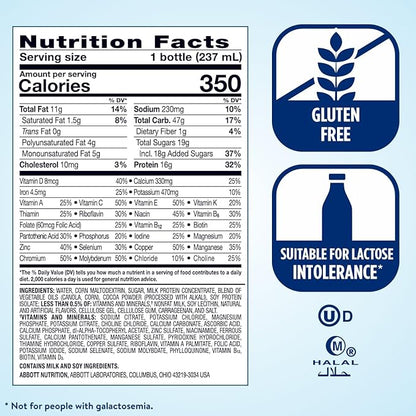 Ensure Plus Dark Chocolate Nutrition Shake, 24 Count
