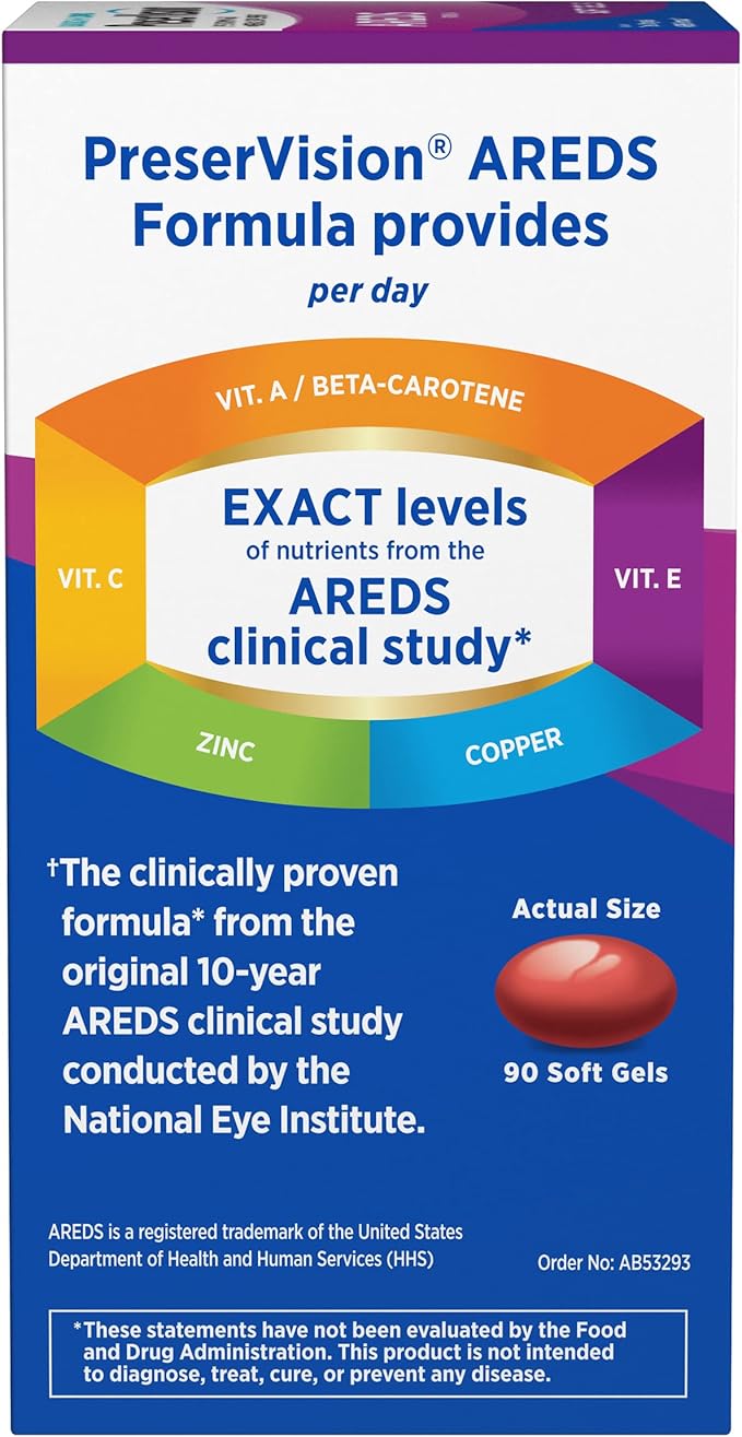 PreserVision AREDS Eye Vitamin & Mineral 90 Softgels