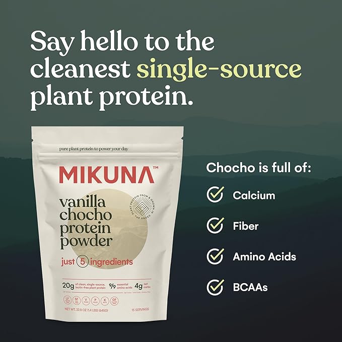 Mikuna Vegan Protein Powder (Vanilla, 15 Servings)