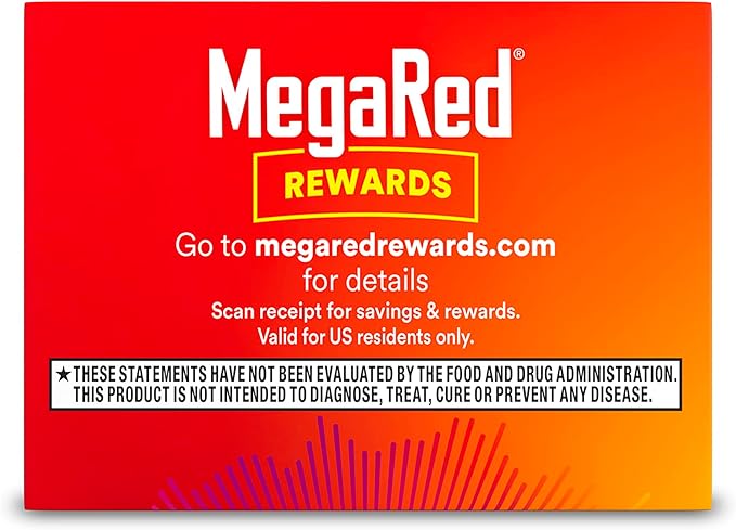 MegaRed Omega-3 Krill Oil 350mg Softgels, (60 Count Omega-3 Fatty