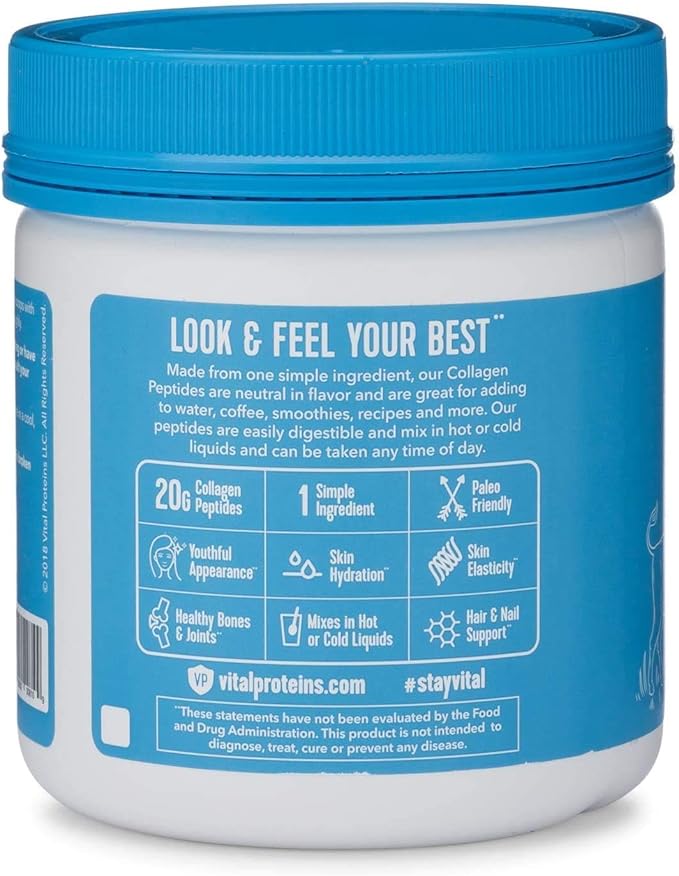 Vital Proteins Collagen Peptides Powder Supplement 20g per 5 oz