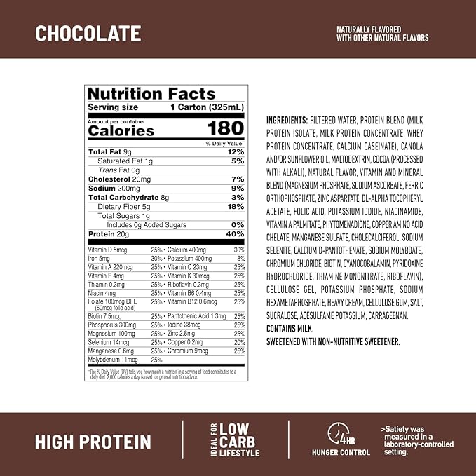 SlimFast High Protein Chocolate Bundle- 12 (20g Protein) 26 Servings (20g Protein)