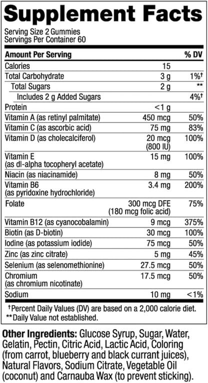 OLLY Men's Multivitamin Gummy, Immune Support, 60 Day 120 Count