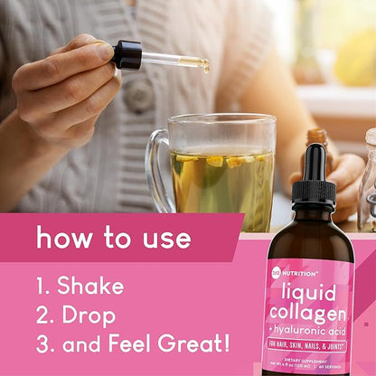 360 Nutrition Liquid Collagen + Hyaluronic 4 fl 60 Servings