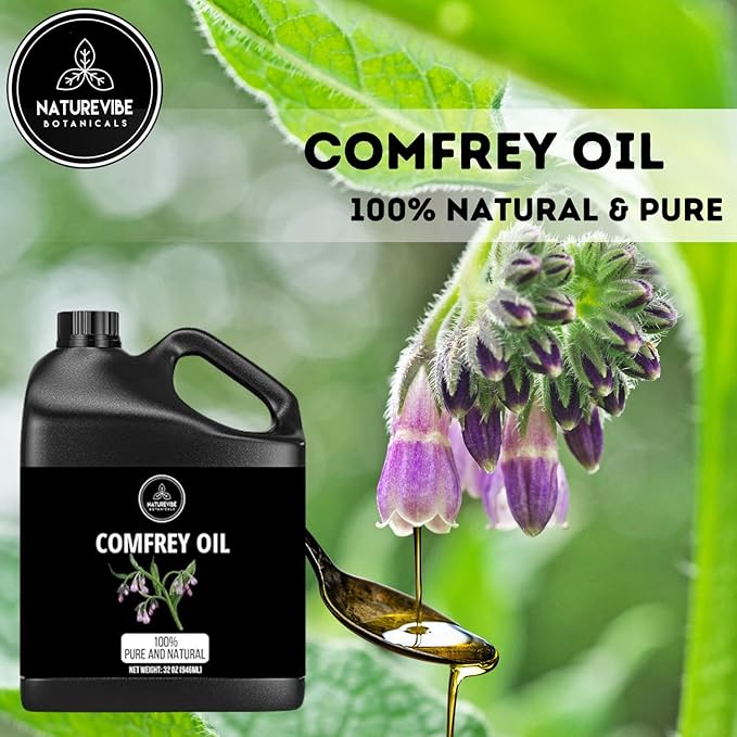 Naturevibe Botanicals Comfrey Oil 32 Ounces 100% Pure