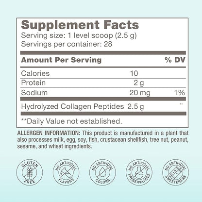 BODi Bioactive Collagen Peptides Powder, Collagen 2.47 oz, 28 Servings