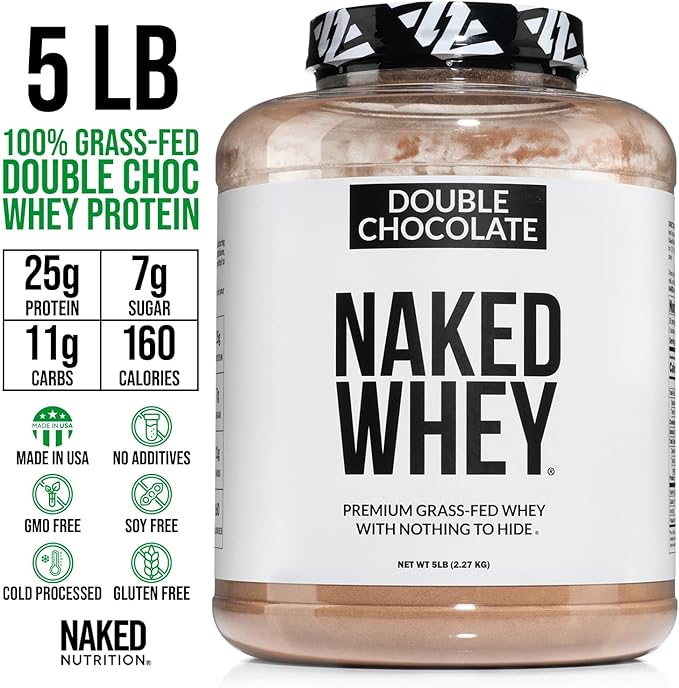 NAKED Whey Double Chocolate Grass Fed 53 Servings