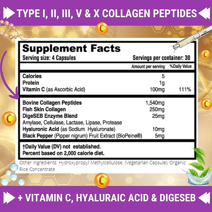 FRESH HEALTHCARE Multi Collagen Pills 120 Kosher