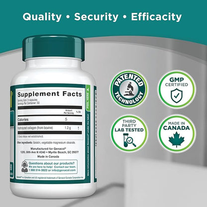 Genacol Hydrolyzed Collagen Joint Health Supplement 90 Capsules