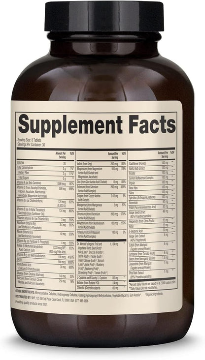 Dr. Mercola Whole Food Multivitamin Plus 30 Servings (240 Tablets)